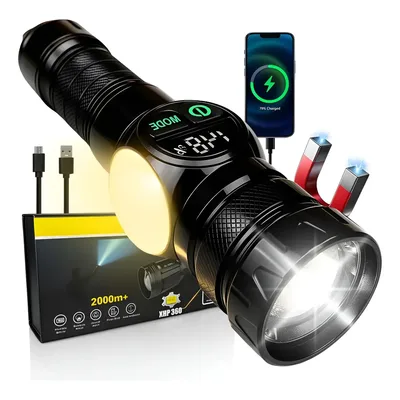Lanterna Led Tática Recarregável Potente 3km Canhão De Luz