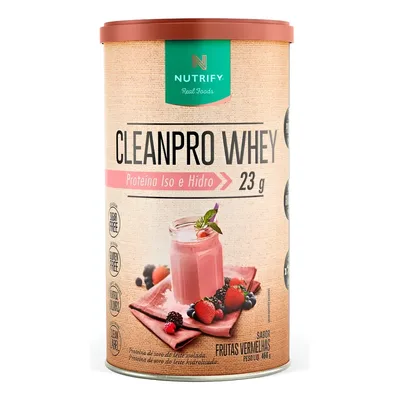Proteína Cleanpro Whey Nutrify Frutas Vermelhas 450g