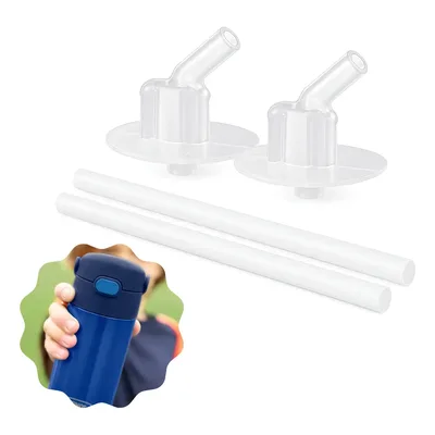 Kit 2 Canudos Garrafinhas Thermos Universal Reposição Novo