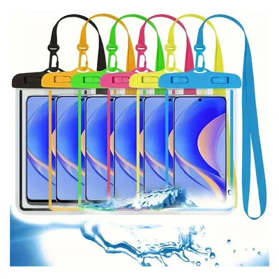 Kit 6 Capa Bolsa A Prova Dágua Universal Para Celular Chuva