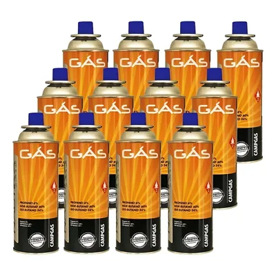 Kit Cartucho De Gás Campgas 12 Unidades - Nautika
