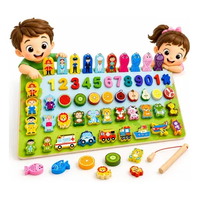 Brinquedo Pedagógico Madeira Montessori Educativo Números