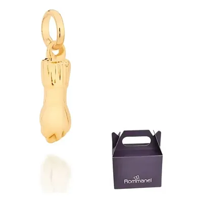 Pingente Rommanel Formato Figa Fol Ouro 18k 540977