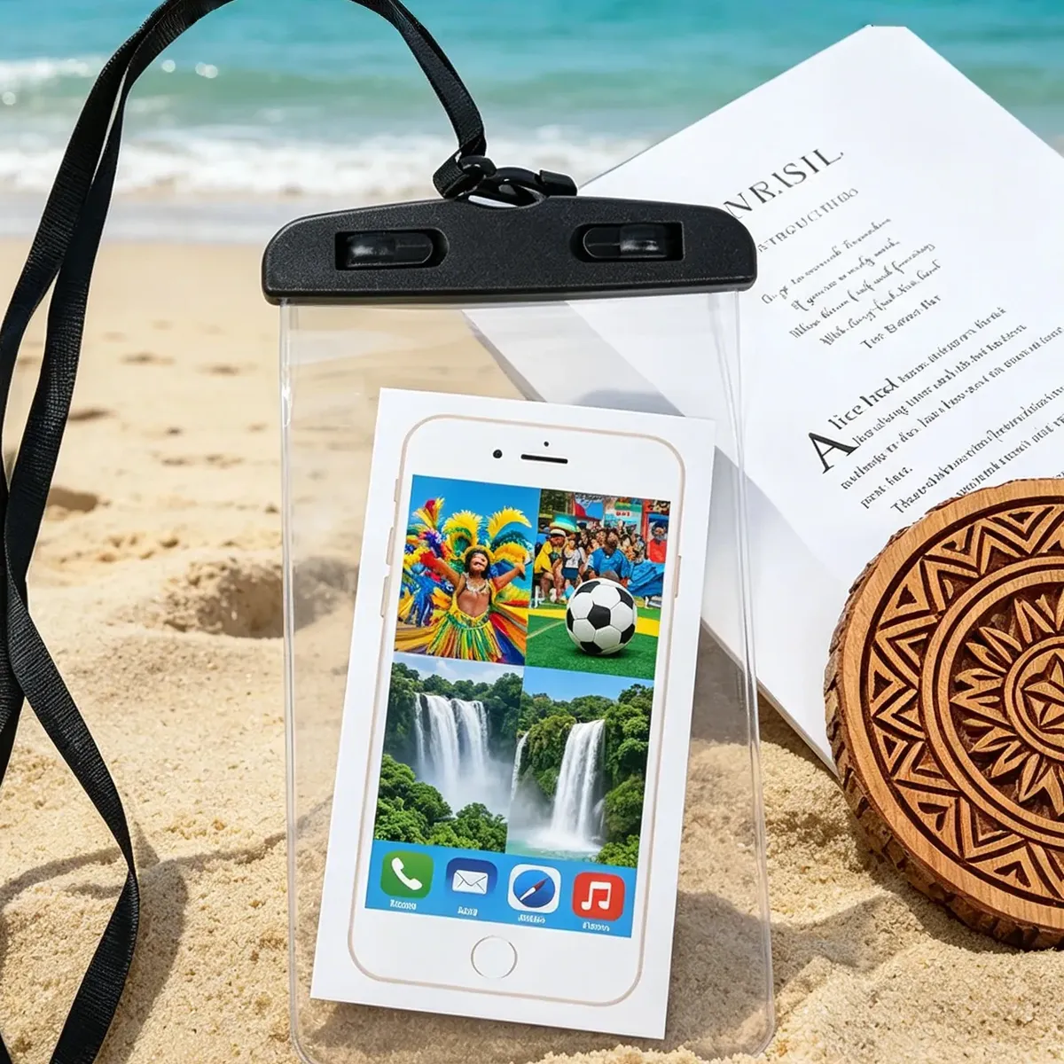 Kit 10 Capinha Celular Impermeável Proteção Mergulho Chuva