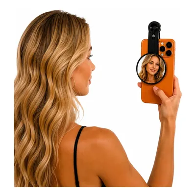 Espelho Selfie Vlog Clip Camera Traseira Smartphone Foto