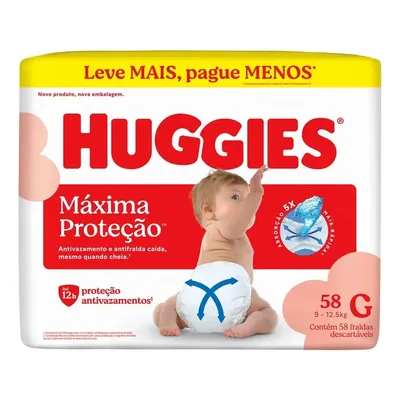 Fralda Infantil Huggies Supreme Care G Hiperzinha Com 58 Un