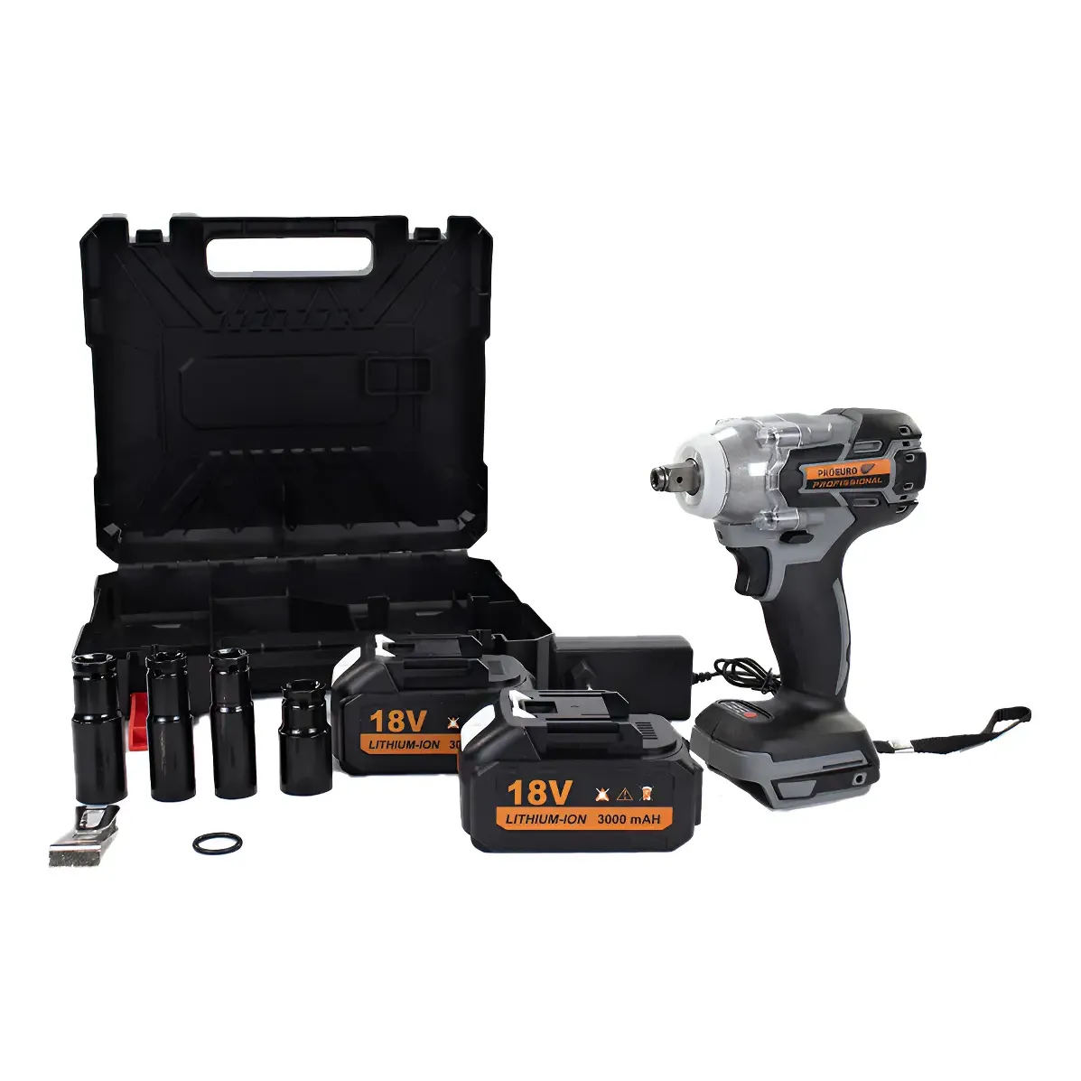 Chave Impacto Brushless 18v Maleta 2 Baterias 4 Soquetes