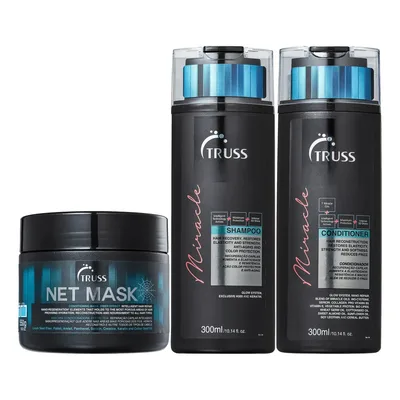 Kit Truss Miracle + Net Mask Trio (3 Produtos)