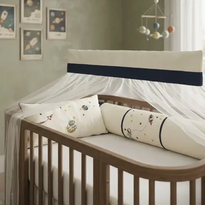 Le Petit Protetor De Berço Americano Astronauta Algodão