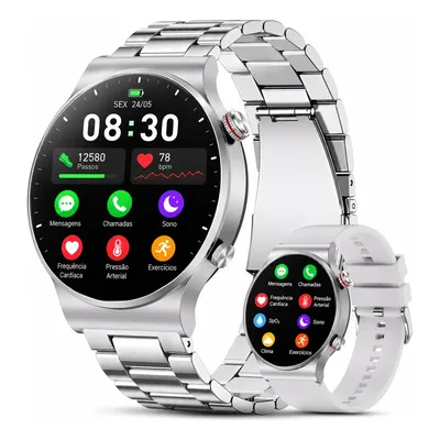 Smartwatch A Prova D'água Mede Pressão Arterial Gps Homem