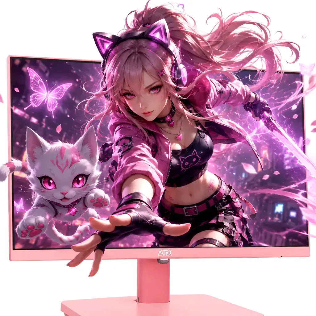 Monitor Full Hd Rosa Led 24 Aitek Delta-m2410ra Amd Freesync