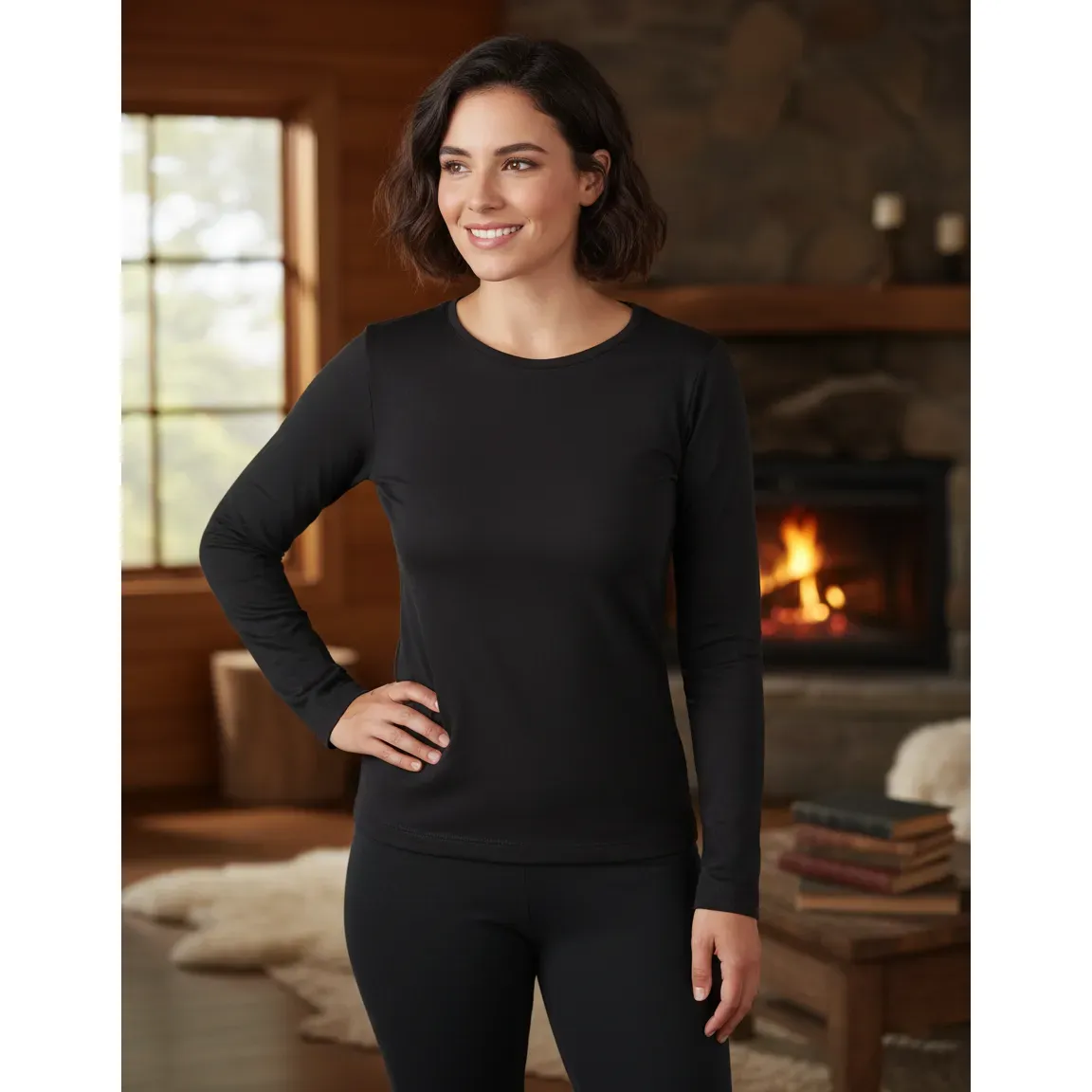 Blusa Térmica Segunda Pele Flanelada Forrada Peluciada Frio
