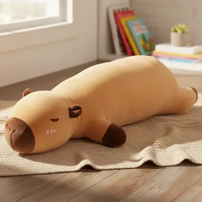 Capivara Gigante De Pelúcia 90cm Antialérgica Macia