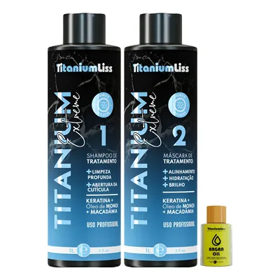 Progressiva Titanium Liss Extreme 2x300ml + Argan