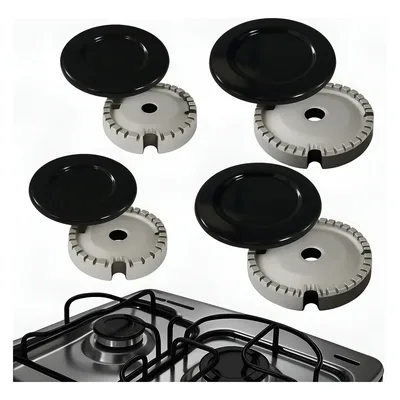 Kit 4 Espalhadores + 4 Queimadores Fogão Brastemp Eva Ative