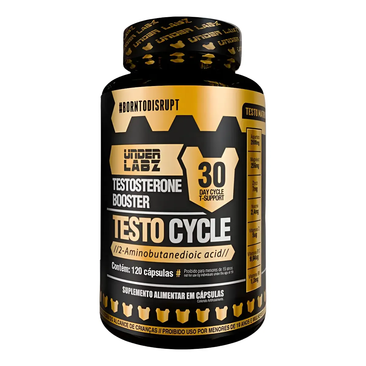 Testo Cycle Under Labz Zinco Magnésio Cromo Boro Vitamina D