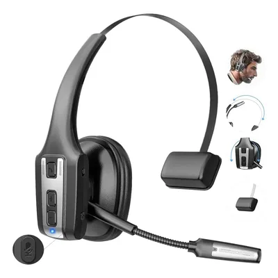 Fone Bluetooth Trucker Preto Sem Fio Viva Voz Genérico