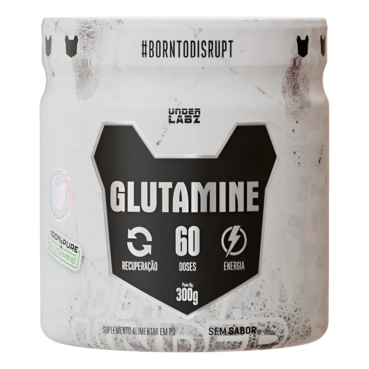 Glutamine Under Labz 100% Glutamina Glutapure Aminoácido