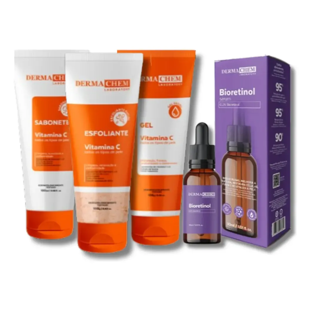 Skincare Vitamina C Clareador+sérum Bioretinol Anti-rugas