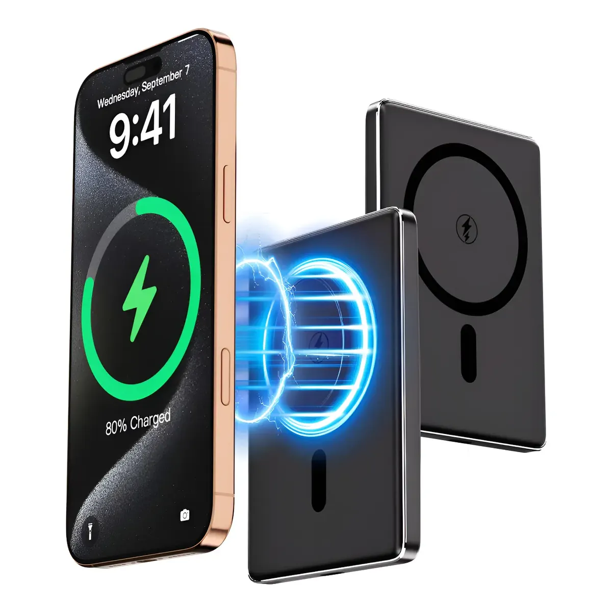 Carregador Portátil Power Bank 5000mha Indução Rápido