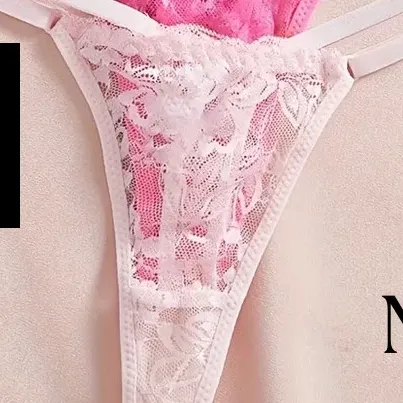 Kit 10 Calcinha Fio Dental Renda Transparente Feminino Sexy