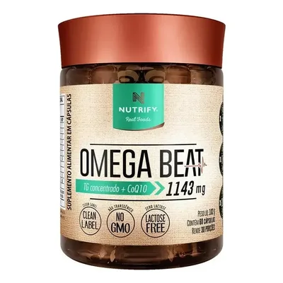 Ômega Beat Tg Concentrado + Coq10 Nutrify 60 Cápsulas