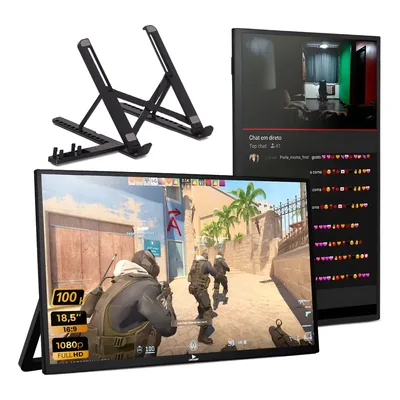 Monitor Gamer Portatil 18.5 Polegadas 100hz Full Hd Notebook