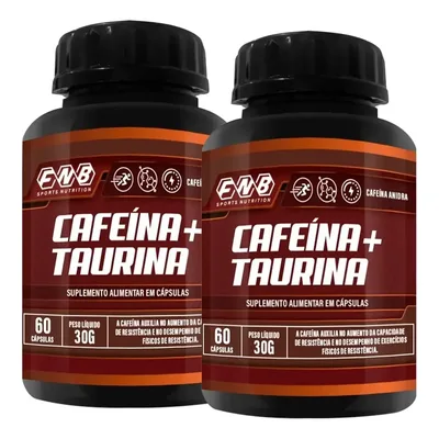 Kit 2 Fnb Cafeína E Taurina 60 Cápsulas - Flora Nativa