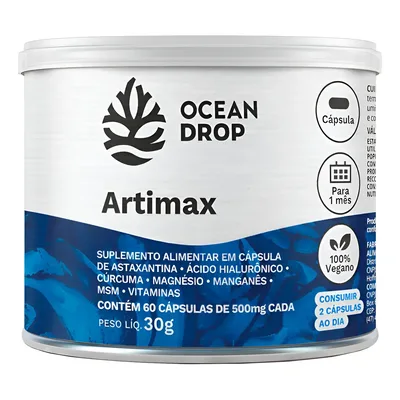 Artimax Ocean Drop Ácido Hialurônico Msm Vitamina C D3 K2