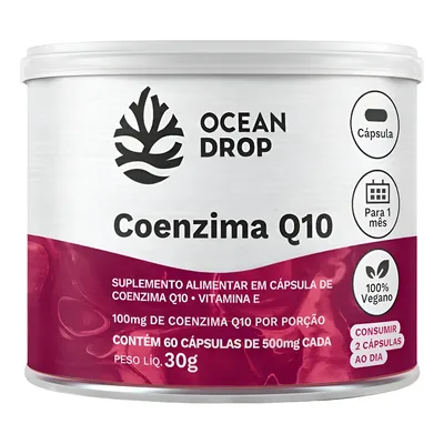 Coenzima Q10 Coq10 100mg + Vitamina E Ocean Drop Ubiquinona