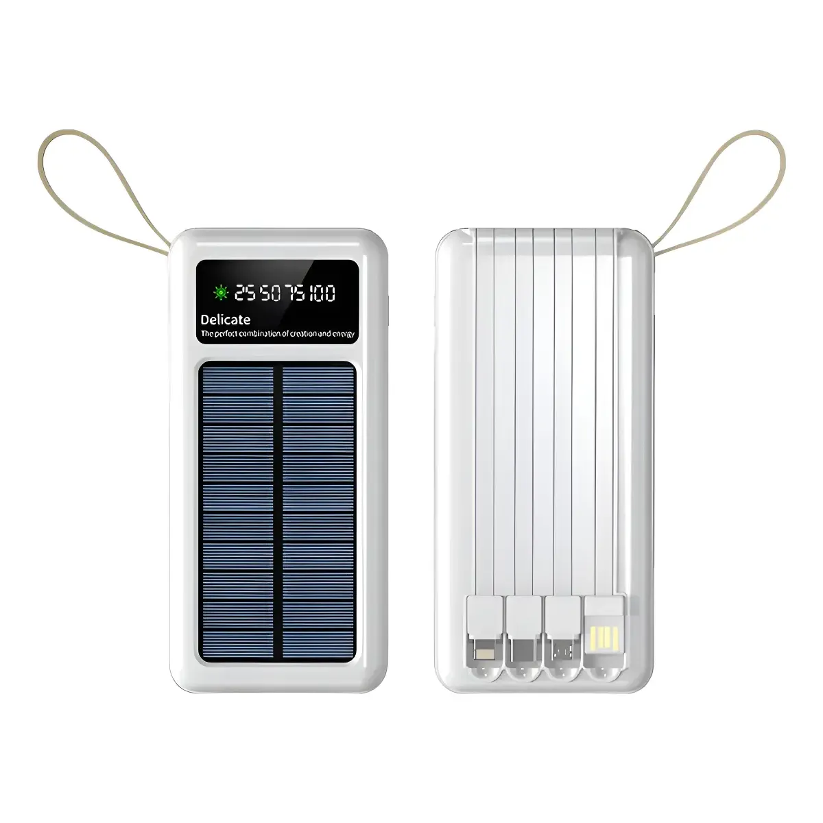 Carregador Solar Portátil 20000mah Ultra Rápido