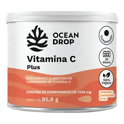 Vitamina C Ocean Drop Ácido Ascórbico Ascorbato De Cálcio