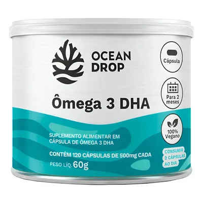 Omega 3 Dha Vegano Ocean Drop Epa Dha Vegetal Livre De Peixe