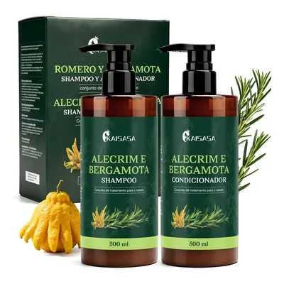 Kit Shampoo E Condicionador Kaisasa De Alecrim E Bergamota