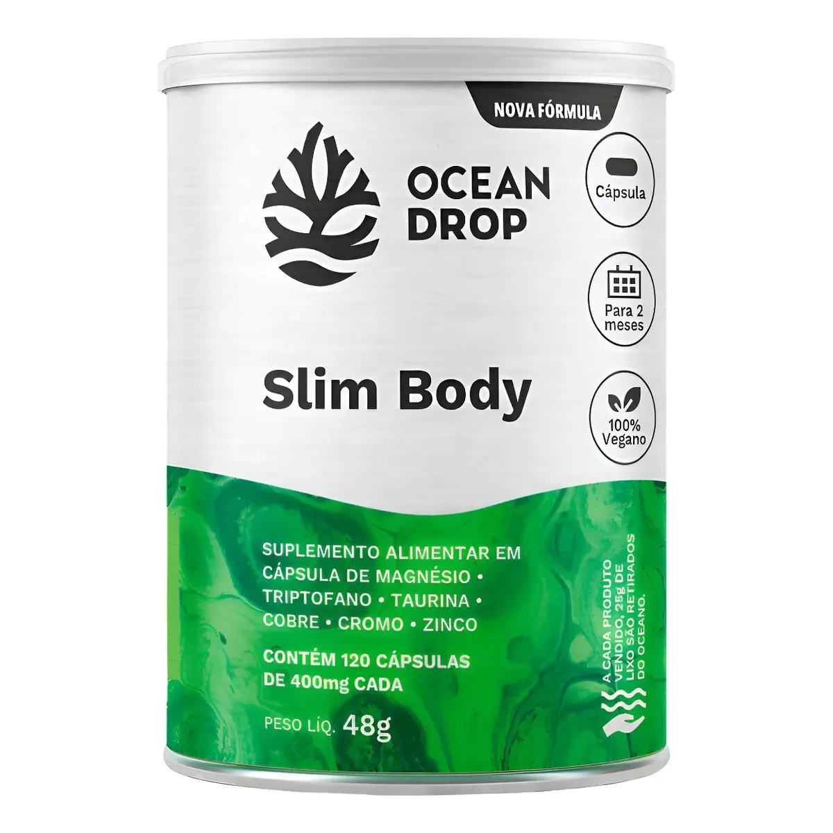 Slim Body Ocean Drop Picolinato De Cromo Triptofano Taurina