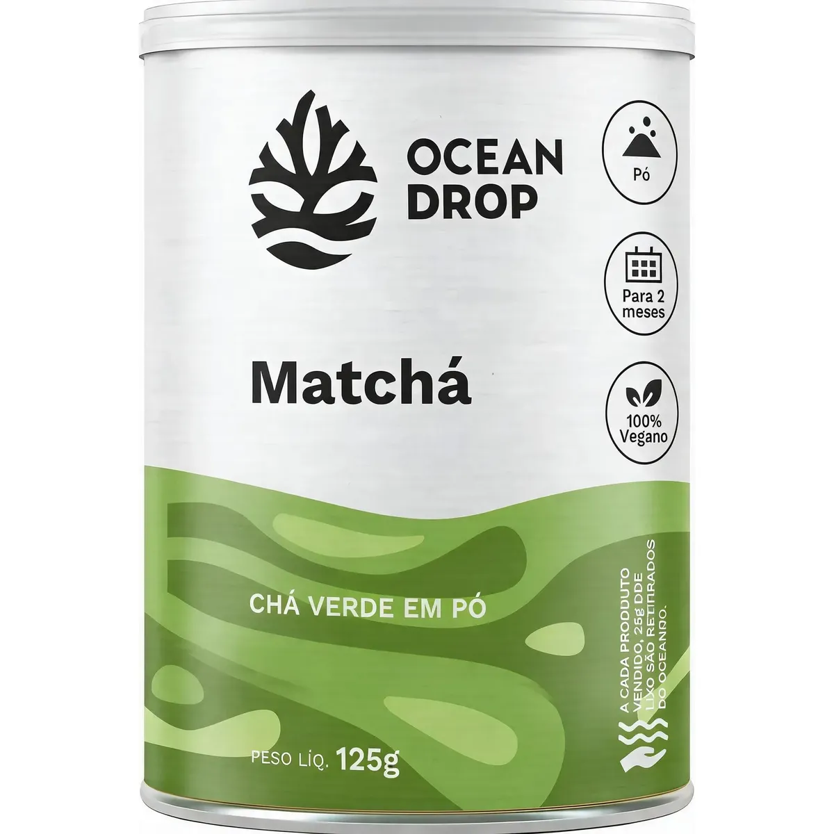 Matcha Pó Ocean Drop L-teanina Chá Verde Camellia Sinensis