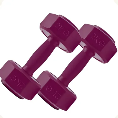 Par De Halter Sextavado Treino Em Casa Academia Peso 2kgcada