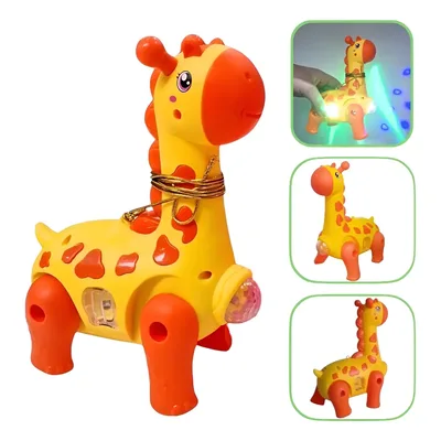 Girafa Infantil Dançante Som Luz Bebe Brinquedo Interativo