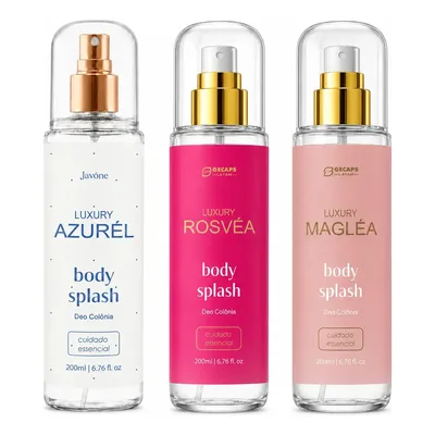 Kit Body Splash Javône Trio Magléa + Azurél + Rosvéa