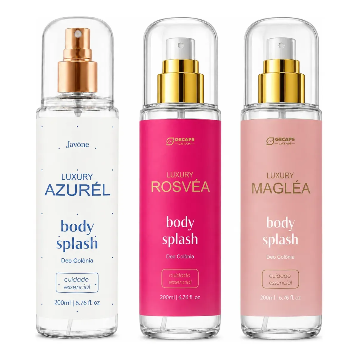 Kit Body Splash Javône Trio Magléa + Azurél + Rosvéa