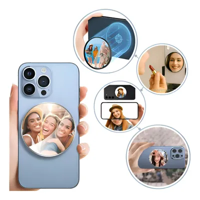 Espelho Selfie Magnético Para Camera Celular Fotos Traseira