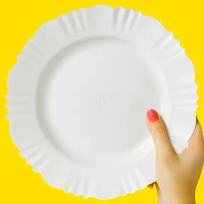 Kit Prato Plástico Reutilizável Fundo Merenda Lanche Escolar