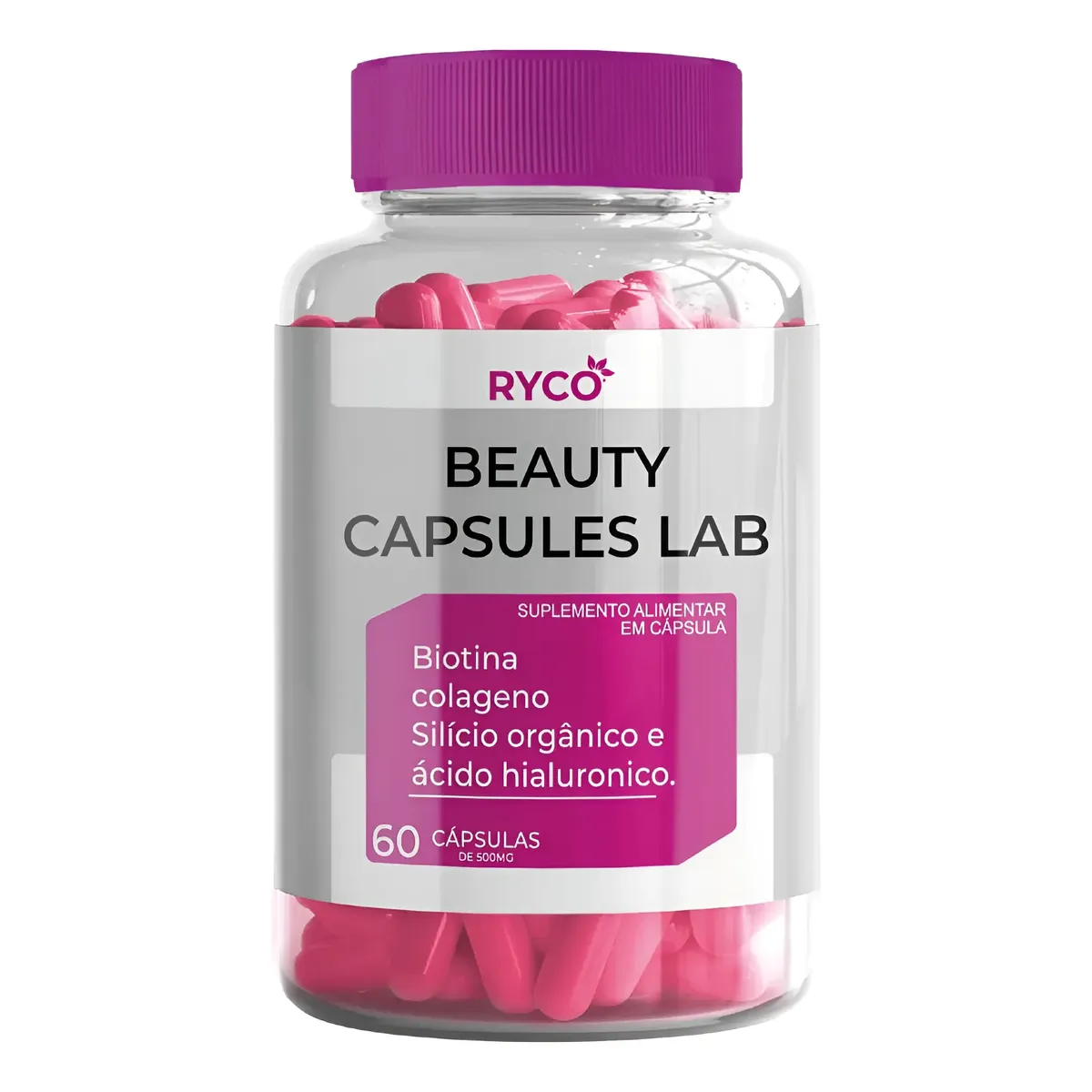 Biotina C/ Silício Orgânico E Ácido Hialurônico 60 Cápsulas