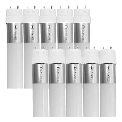 Kit 10 Lâmpadas Led Tubular 18w T8 120cm Branco Frio Bivolt