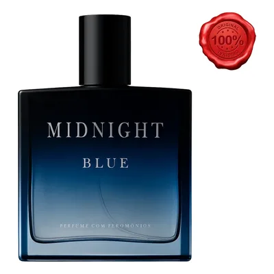 Perfume Masculino Midnight Blue Alta Fixação Fero Blue 100ml