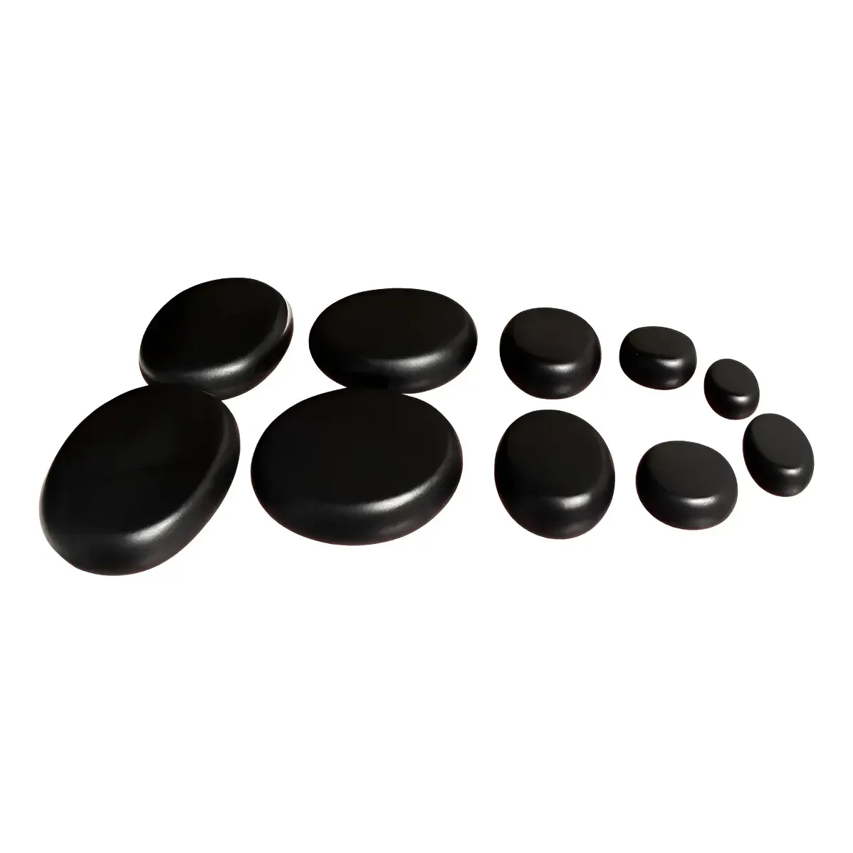 Kit 10 Pedras Quentes Vulcânicas Para Massagem Corporal Spa