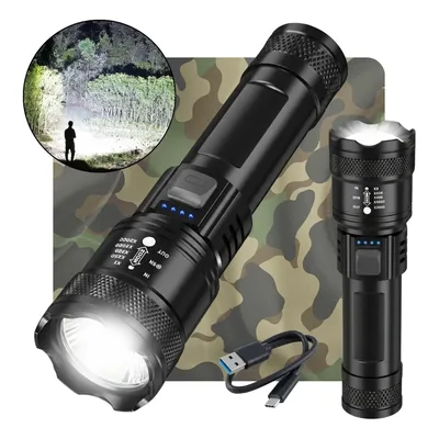 Lanterna Tatica Militar Led Cree Ultra Potente 1km Zoom