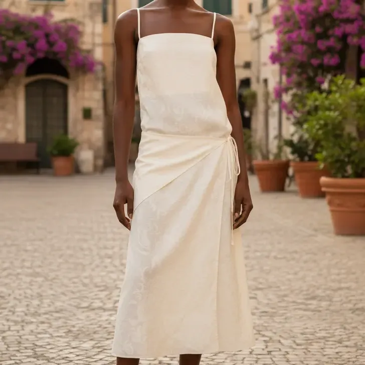 Vestido Farm Rio Alcinhas Jacquard