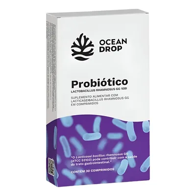 Probiótico Ocean Drop Lactobacillus Rhamnosus 30 Comprimidos