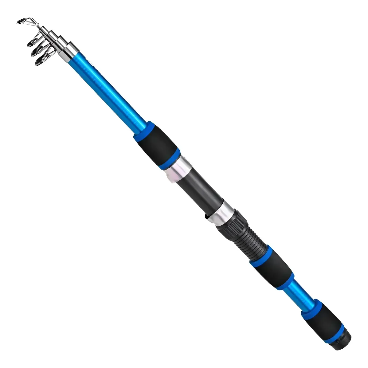 Vara Telescópica De Fibra De Vidro Para Pesca Marítima, Azul